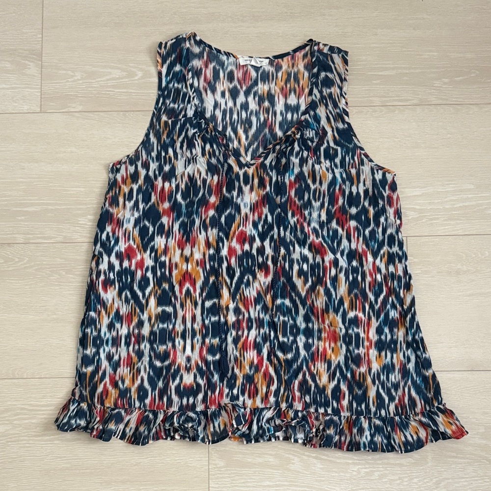 3/$10 beachlunchlounge Multicolor Sleeveless Blouse